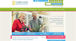Desktop Screenshot of carillonassistedliving.com